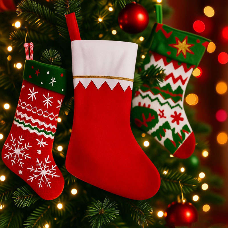 Christmas Stocking Hanging - Bas de noël pour vacances, chaussettes