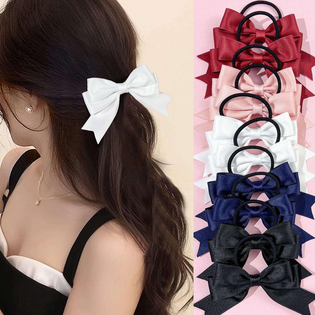 Ribbon Bow Gift - 2 attaches pour cheveux en forme