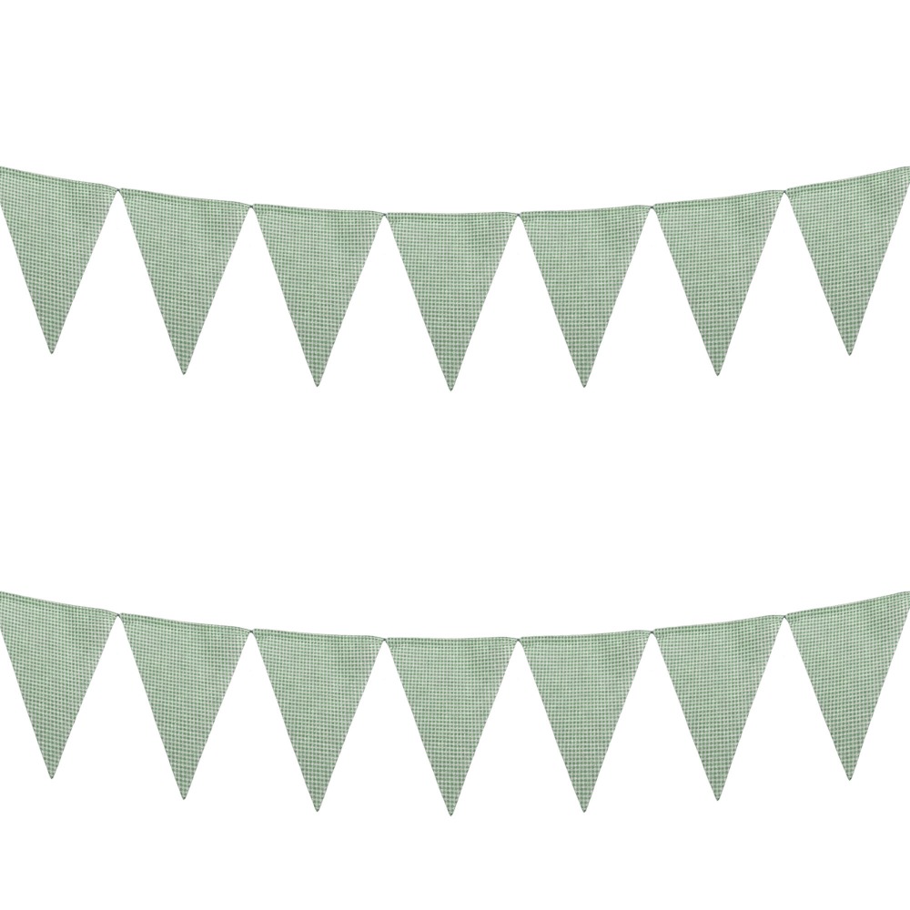 Christmas Throw Blanket - Guirlande de drapeaux triangulaires en tissu