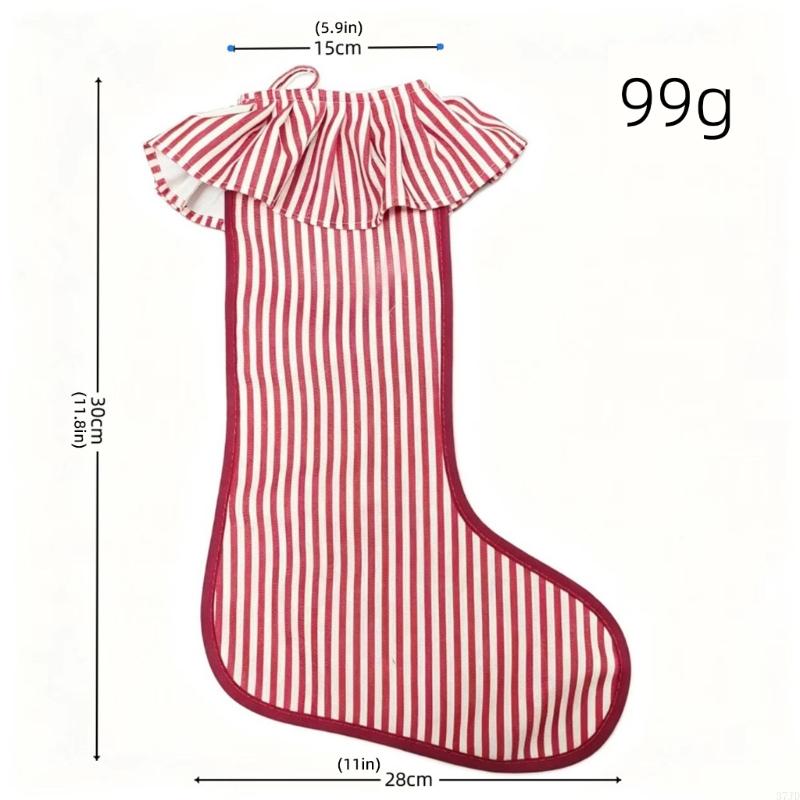 Bas noël en toile jute texturé - Christmas Stocking Hanging avis et prix