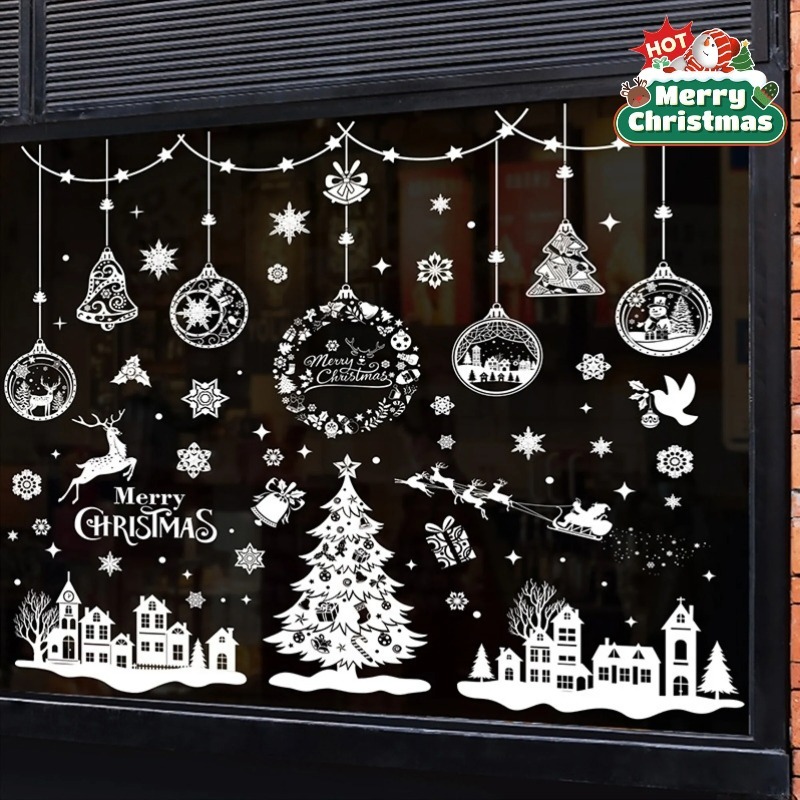 9 feuilles de 243 autocollants - Snowflake Window Decal avis et prix