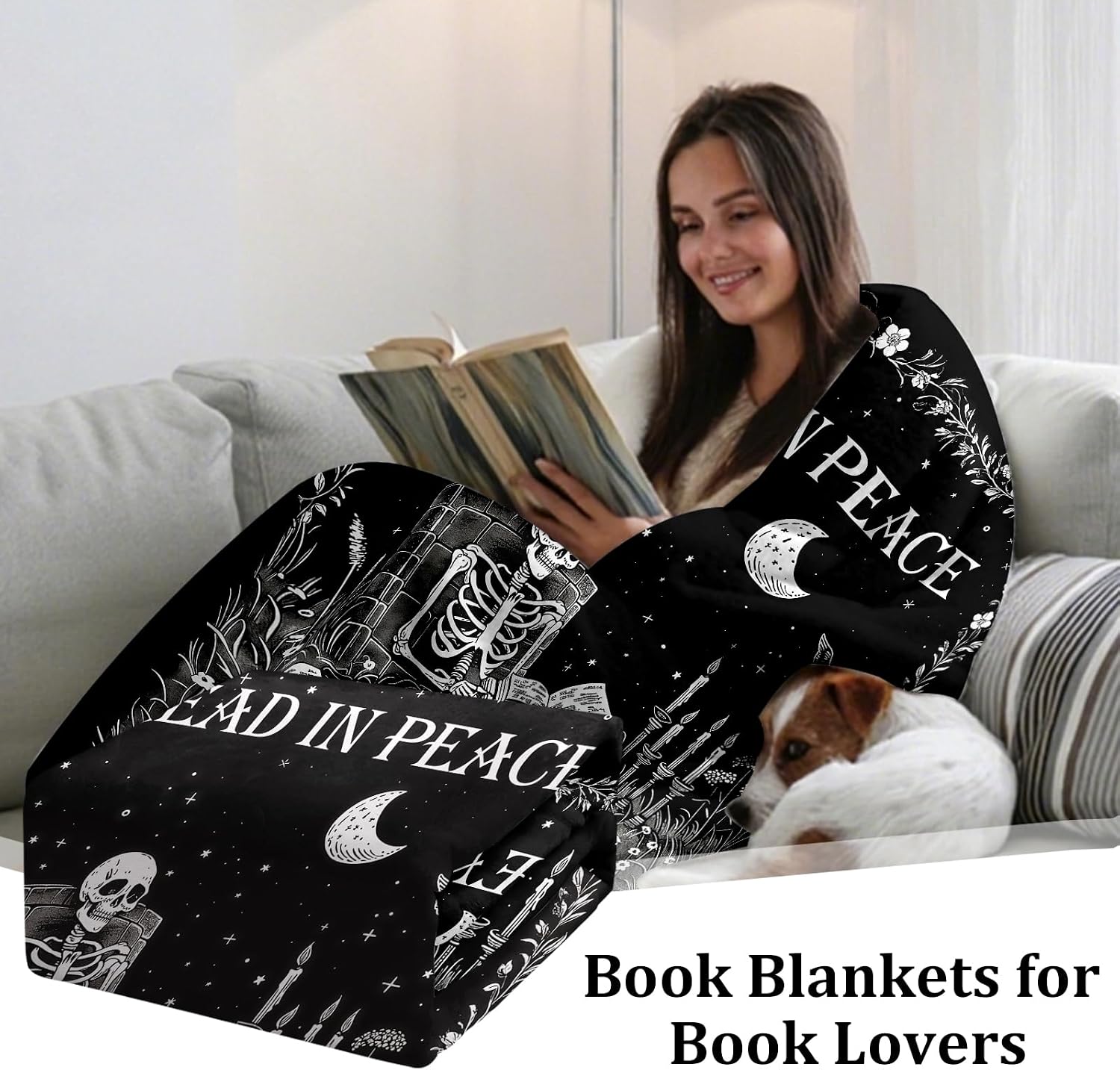 Couverture gothique fantôme li - Christmas Throw Blanket avis et prix