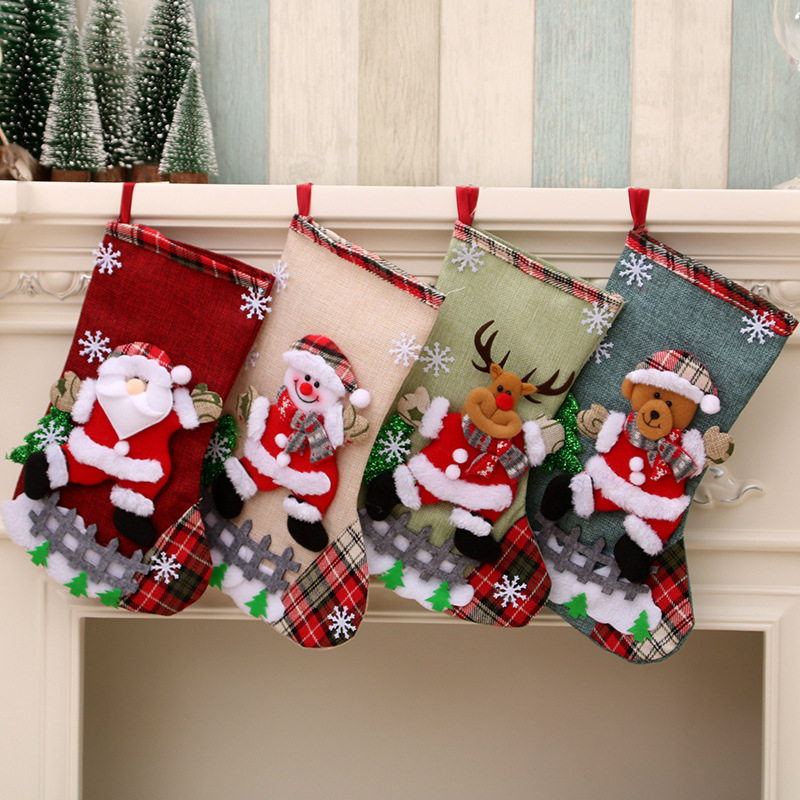 Grands bas de noël de 31cm, dé - Christmas Stocking Hanging avis et prix