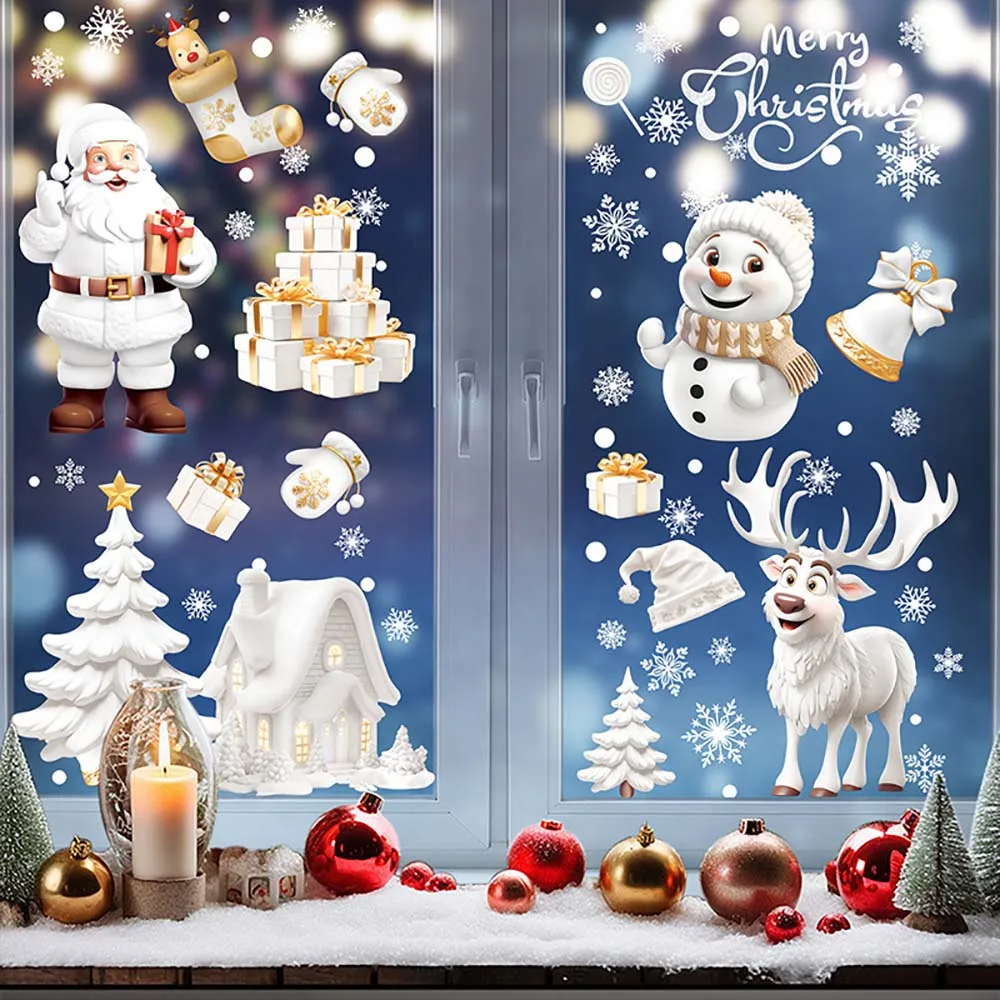 Autocollants de fenêtre de Noë - Snowflake Window Decal avis et prix